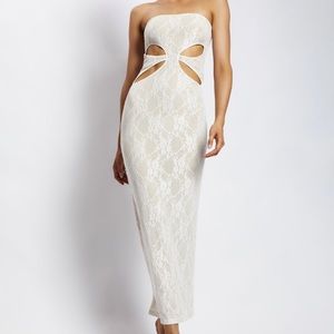 Cut out bandeau maxi dress Meshki